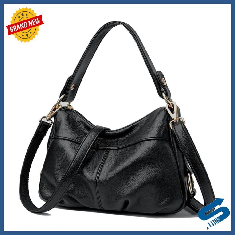 PU Leather Crossbody Hobo Bag Adjustable Strap Multi-Compartment Tote
